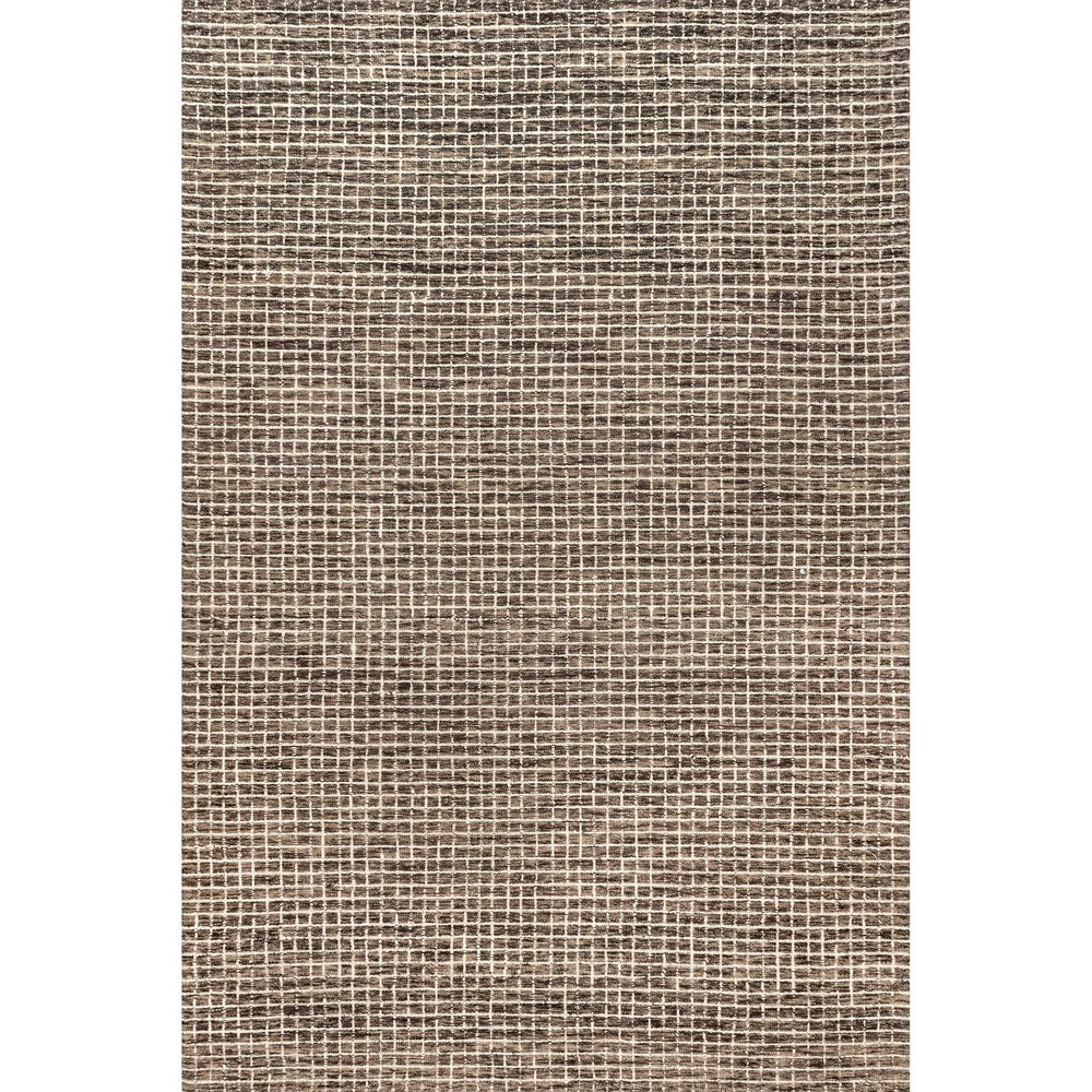 nuLOOM Meredith Wool Checkered Brown 5 ft. x 8 ft. Area Rug