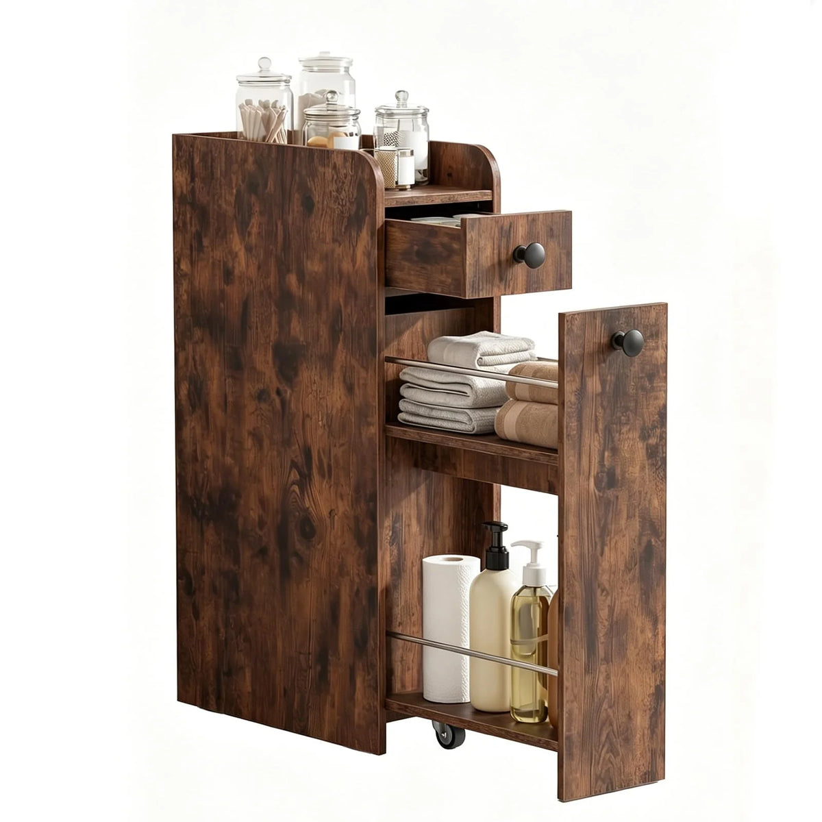 Tangkula Slim Bathroom Storage Cabinet